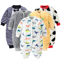 Vêtements de printemps et d'hiver pour nouveau-né, veste pour bébé, combinaison pour filles, barboteuse en glouton doux pour garçons, vêtements pour bébés de 0 à 18 mois 1